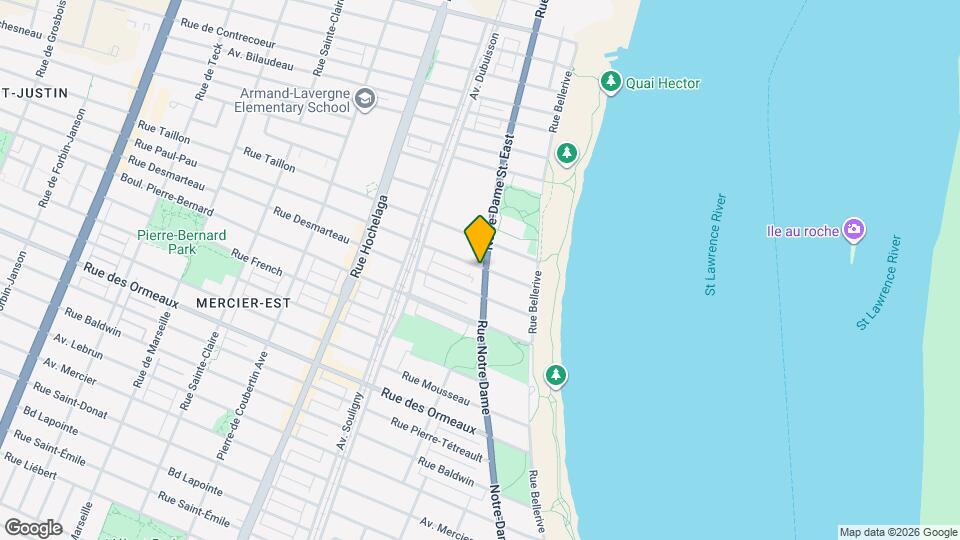 9091 Notre-Dame Rue E Map and Location Details