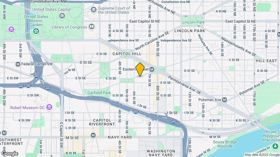 621 South Carolina Ave SE, Unit A Map and Location Details