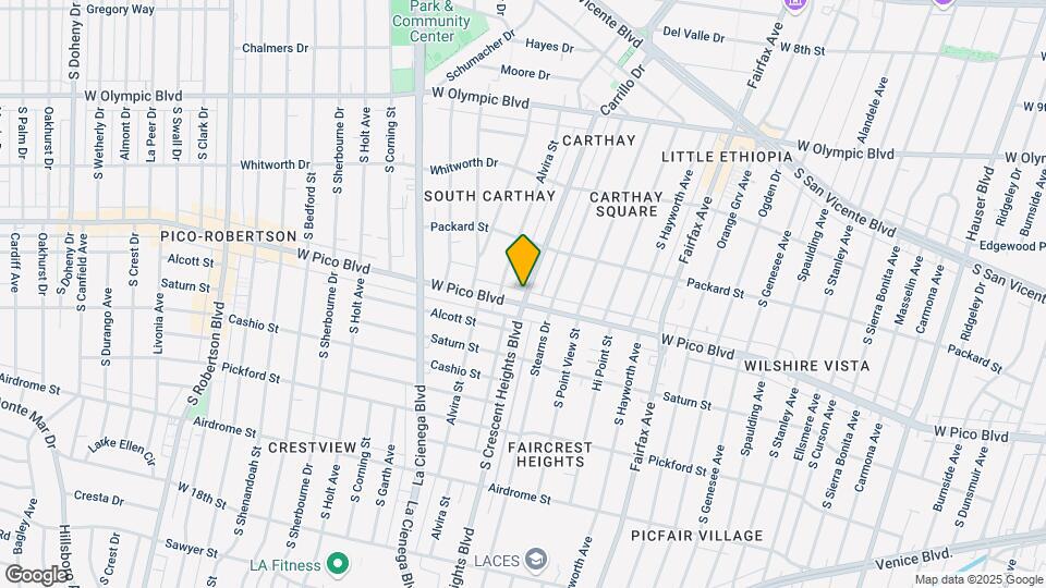 1259 S Crescent Heights Blvd Map and Location Details