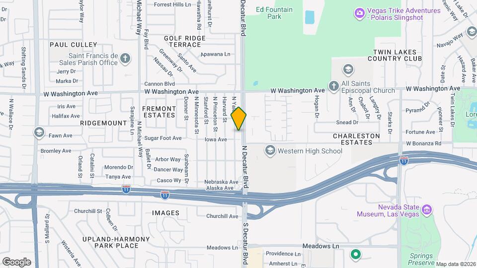 421 N Decatur Blvd Mapa y Detalles de la Ubicación