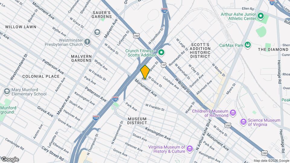 3410 Monument Ave Map and Location Details