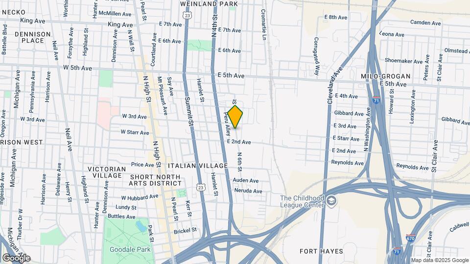 975 N 6th St Map and Location Details