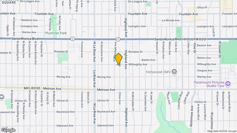 853 N Citrus Ave, Unit 853 Map and Location Details