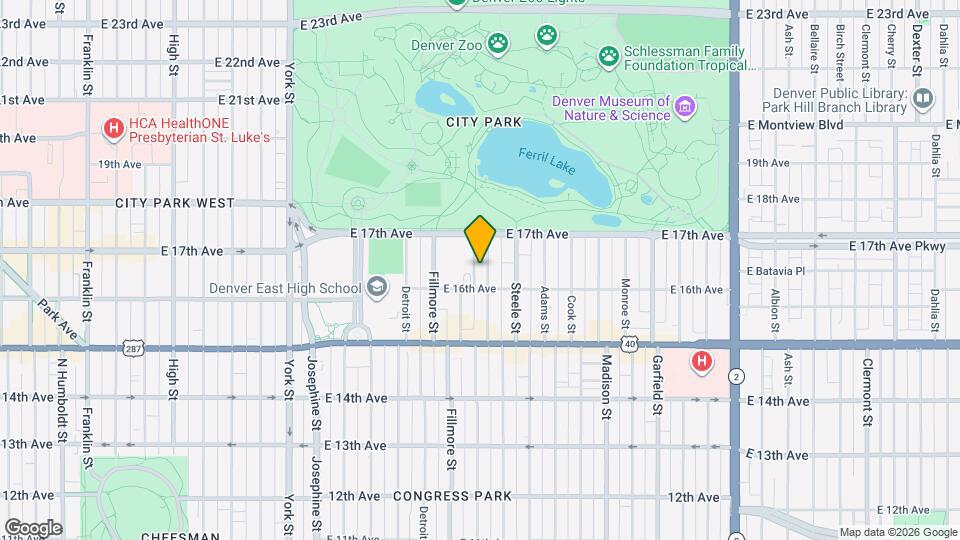 1623 Saint Paul St, Unit 310 Map and Location Details