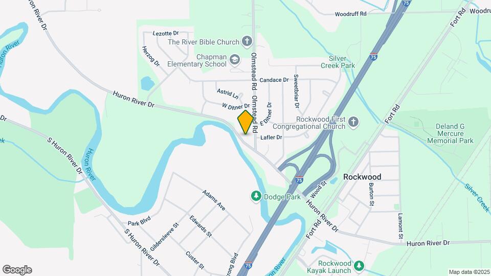 Huron River Rockwood Apartments Mapa y Detalles de la Ubicación