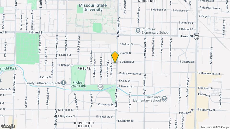 1213 S National Ave Map and Location Details
