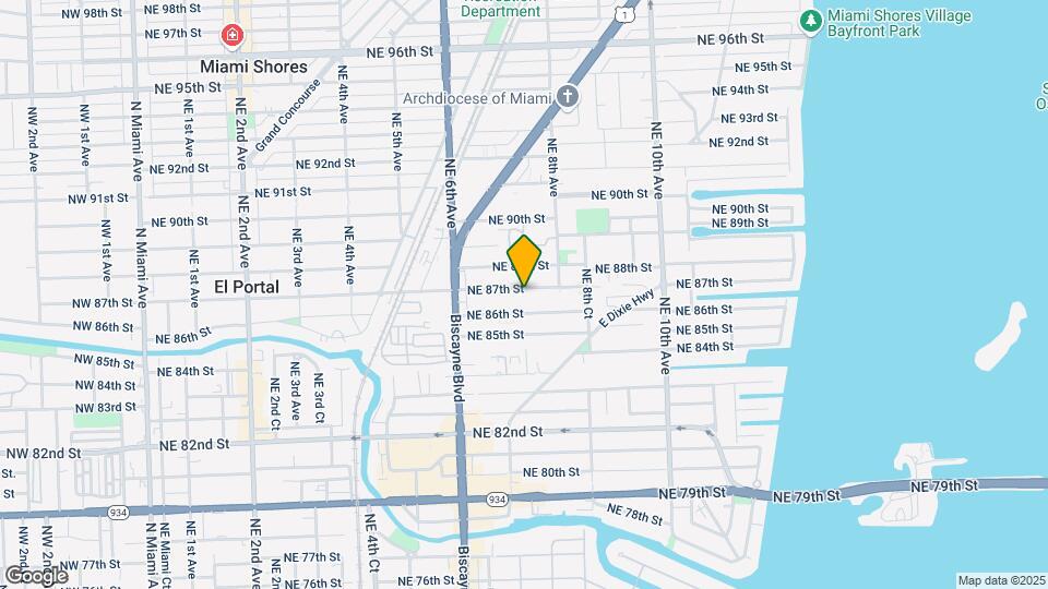 732 NE 87th St Map and Location Details