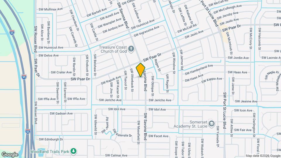 4209 SW McClellen St Map and Location Details