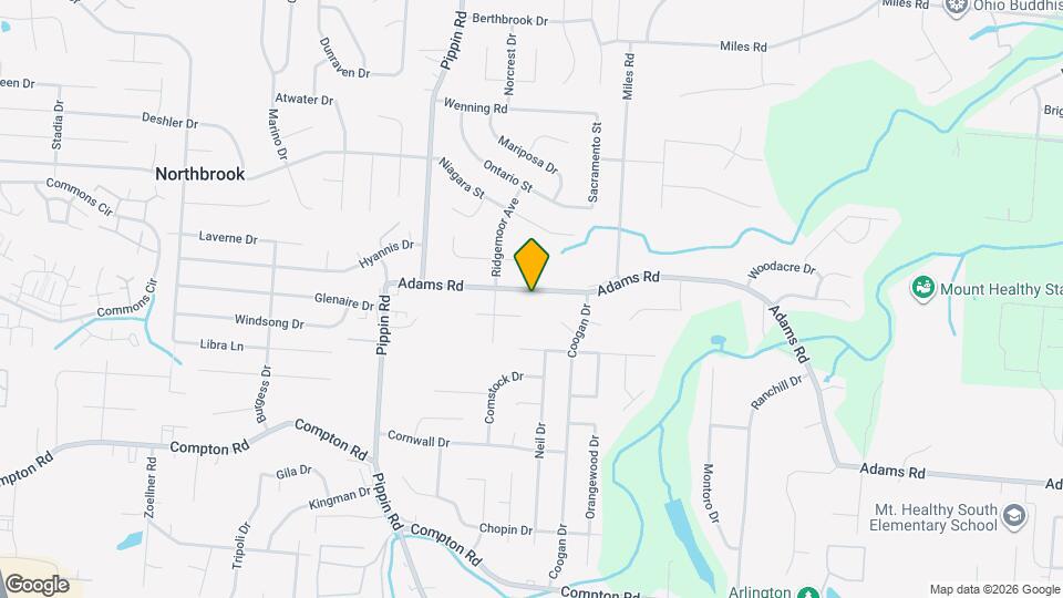 2547 Adams Rd Map and Location Details