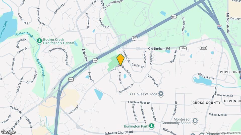 1734 Legion Rd, Unit A Mapa y Detalles de la Ubicación