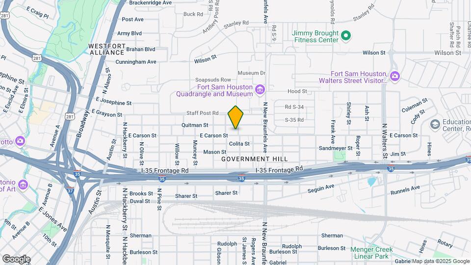 825 E Carson St Map and Location Details