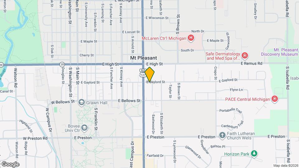 808 E Gaylord St Map and Location Details