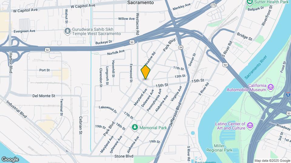 1163 Park Blvd Map and Location Details