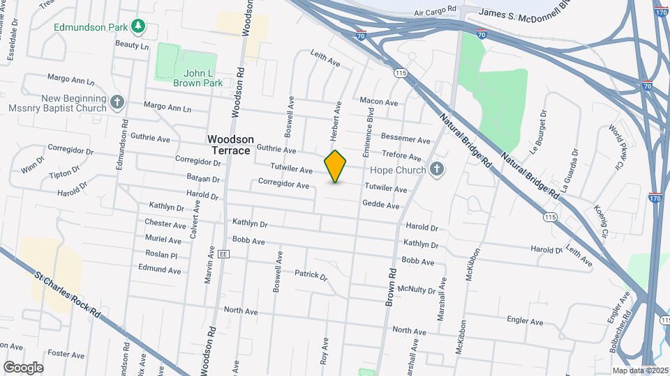 9120 Tutwiler Ave Mapa y Detalles de la Ubicación