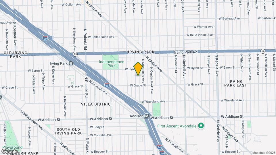 3827 N Lawndale Ave, Unit 001E Map and Location Details