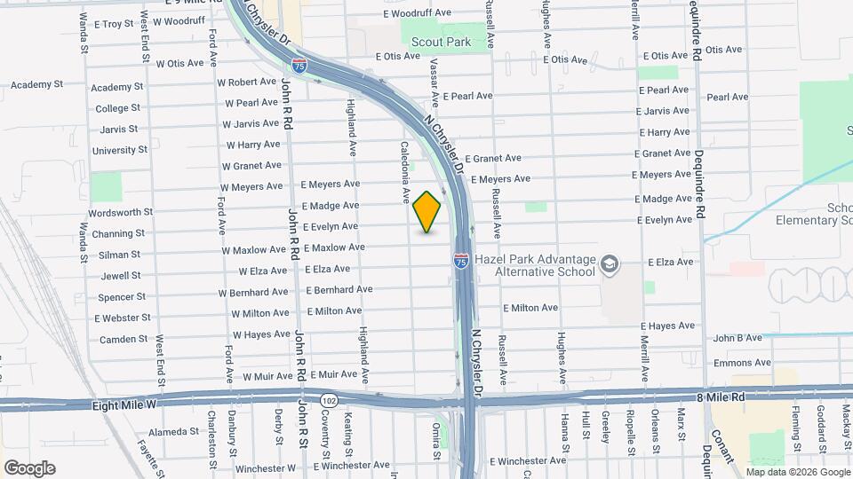735 E Maxlow Ave Map and Location Details