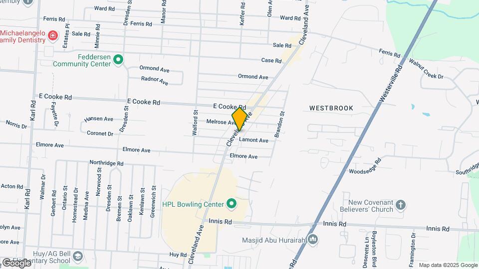 3668 Cleveland Ave Mapa y Detalles de la Ubicación