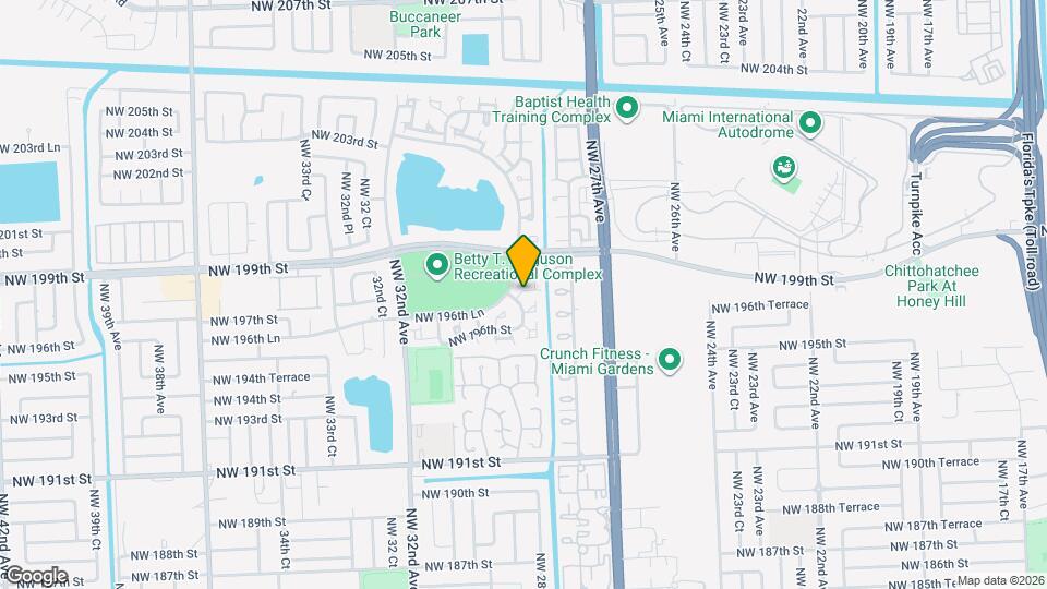 2878 NW 197th Terrace Map and Location Details