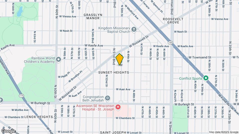 3329 N 50th St Map and Location Details