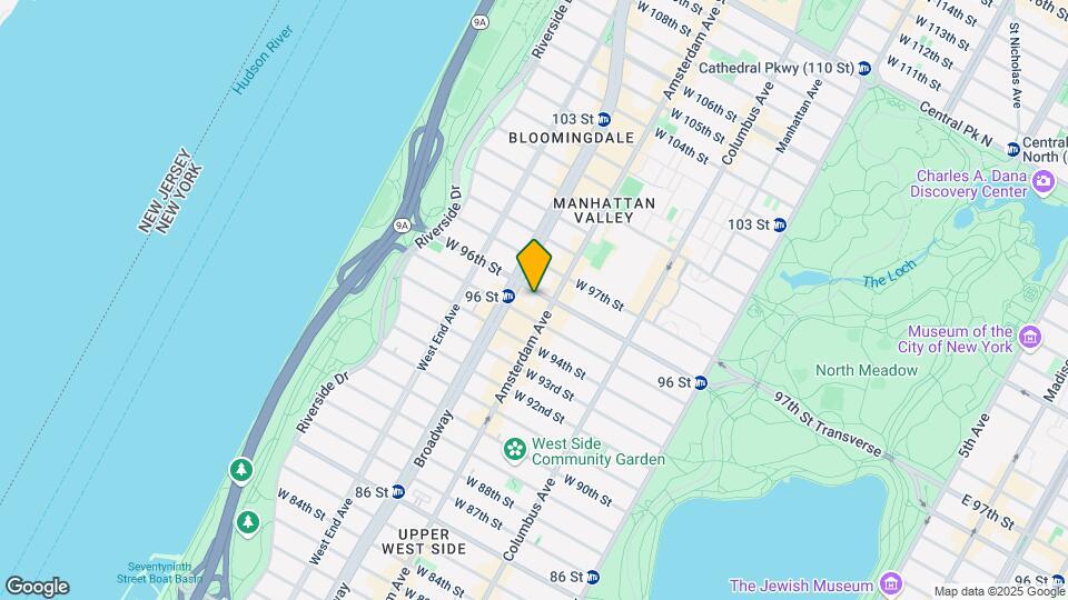 204 W 96th St Map and Location Details