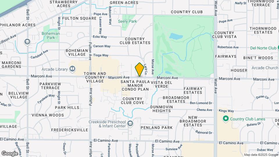 2950 Marconi Ave Map and Location Details