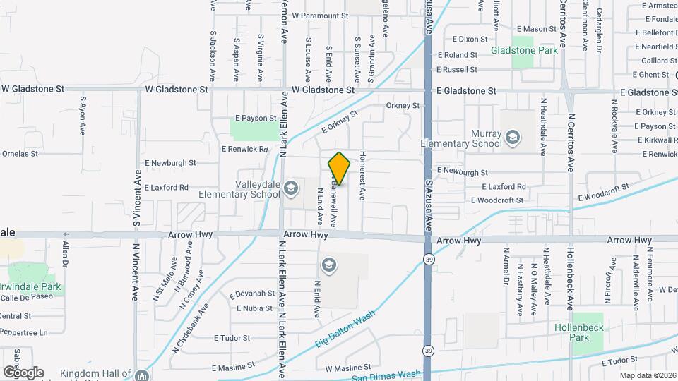 5314 N Banewell Ave Map and Location Details