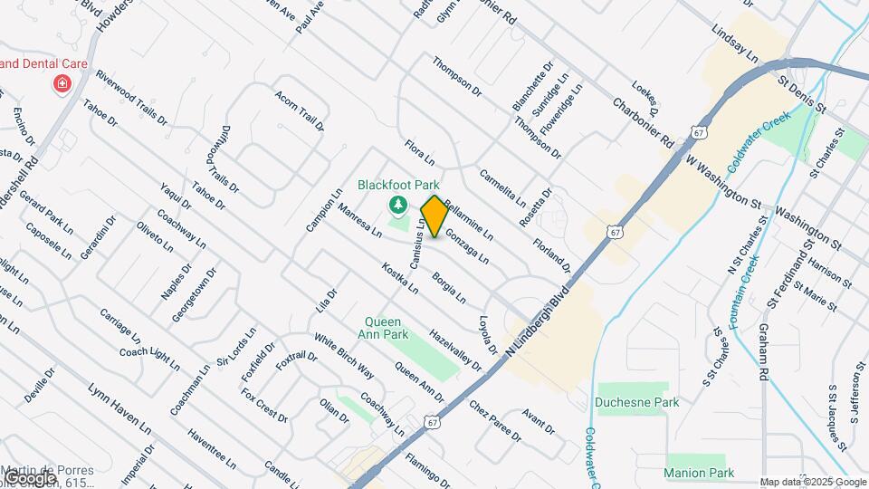 875 Manresa Ln Map and Location Details