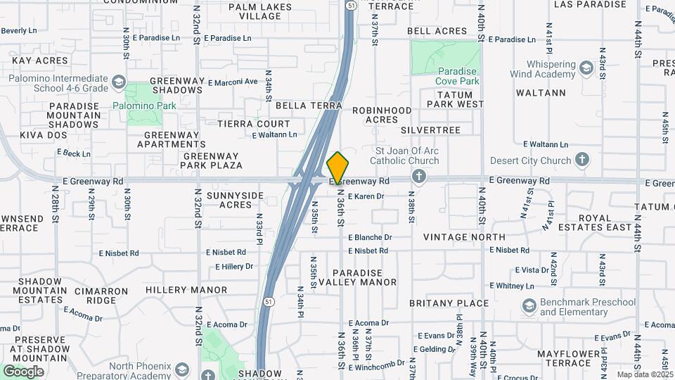 15248 N 36th St Map and Location Details