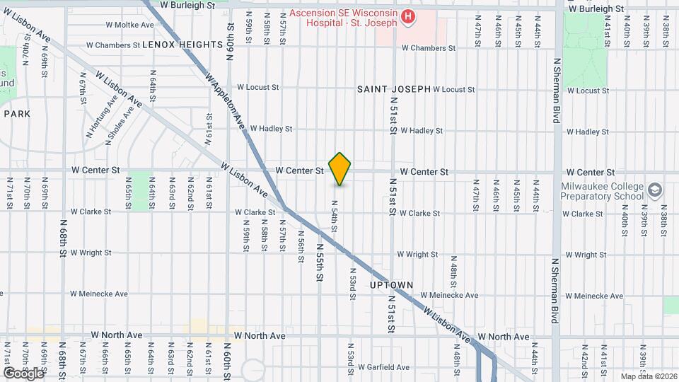 2642 N 54th St Map and Location Details