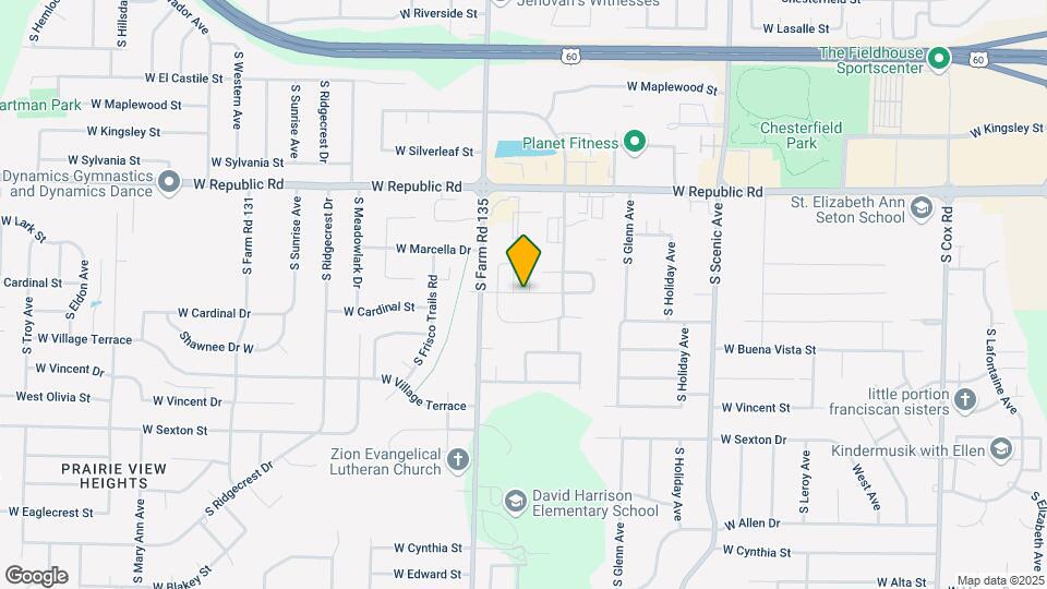 3034 W Cardinal St Map and Location Details