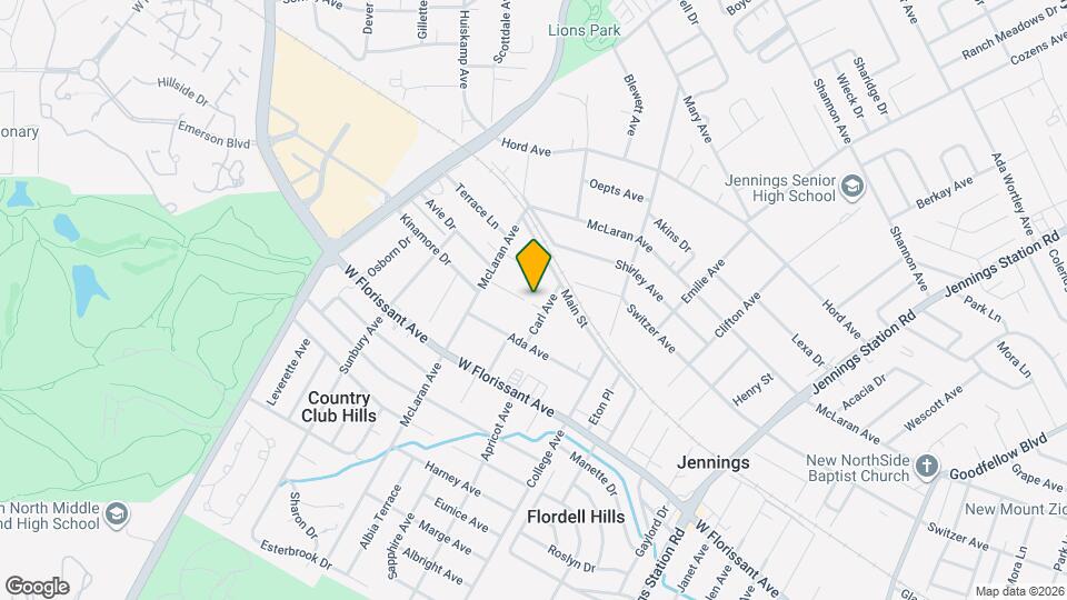 2535 Avis St Map and Location Details