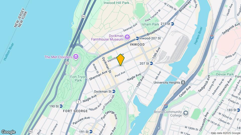 125 Sherman Ave Map and Location Details