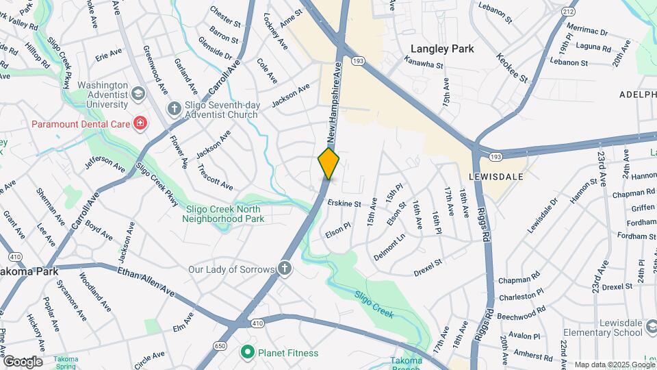 7333 New Hampshire Ave, Unit #420 Map and Location Details
