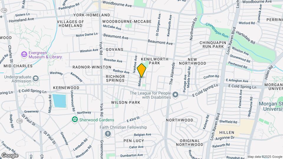 4809 Midwood Ave Map and Location Details