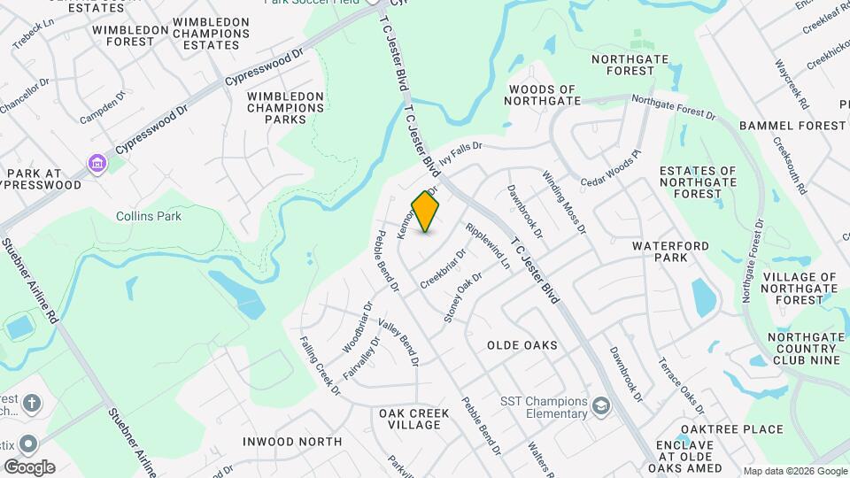 15807 Crystal Brook Dr Map and Location Details