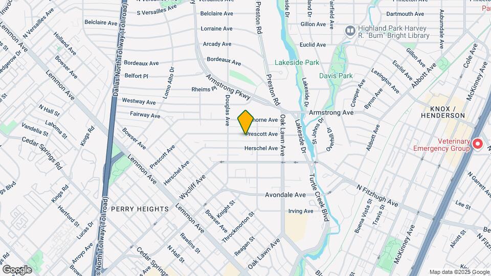 4134 Prescott Ave Map and Location Details
