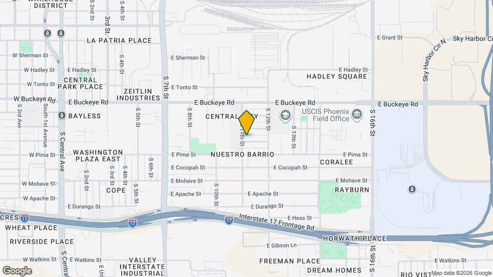 1106 E Papago St, Unit 1106a Mapa y Detalles de la Ubicación