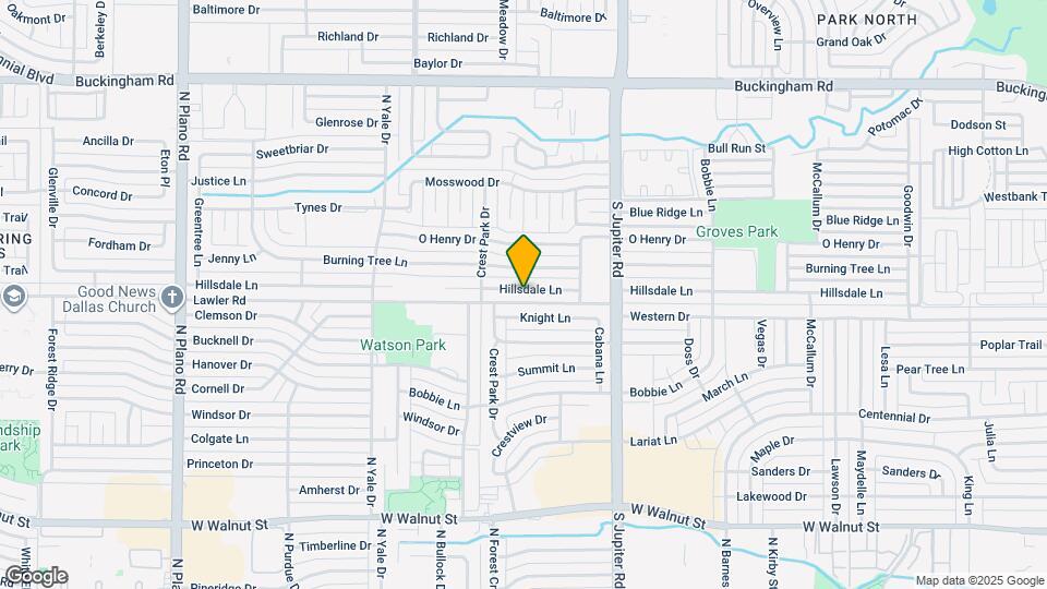 3722 Hillsdale Ln Map and Location Details