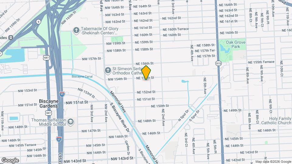 88 NE 154th St Map and Location Details