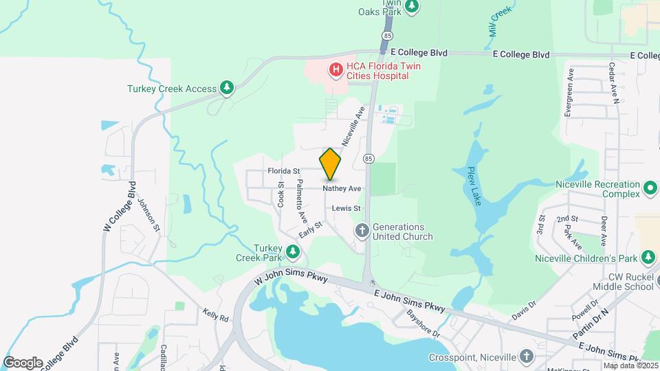 299 Niceville Ave Map and Location Details
