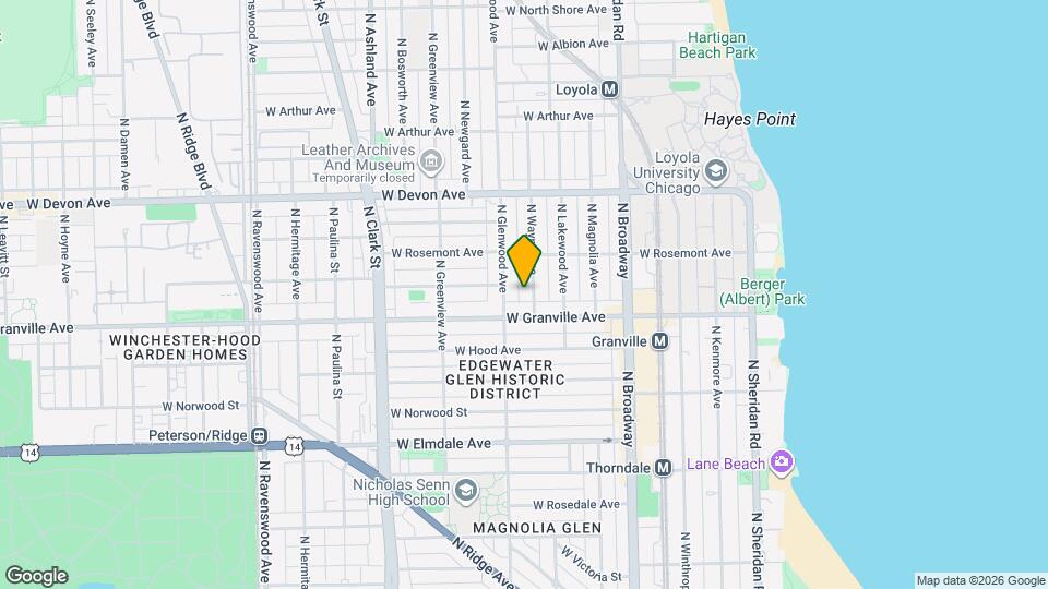 6220 N Wayne Ave Mapa y Detalles de la Ubicación