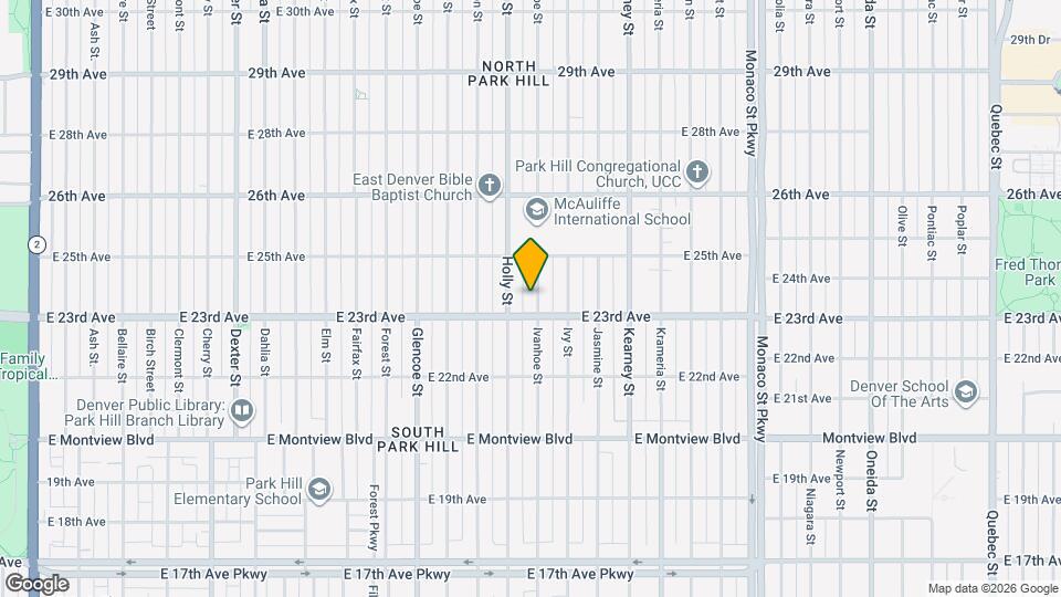 2325 Ivanhoe St Map and Location Details