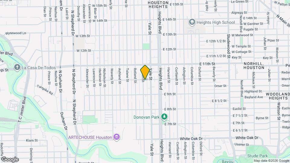 220 W 10th St Map and Location Details
