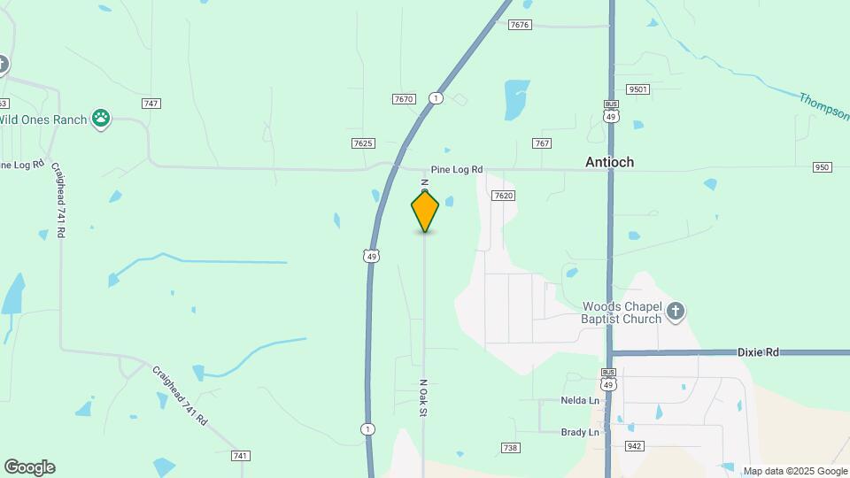 1814 N Oak St Map and Location Details