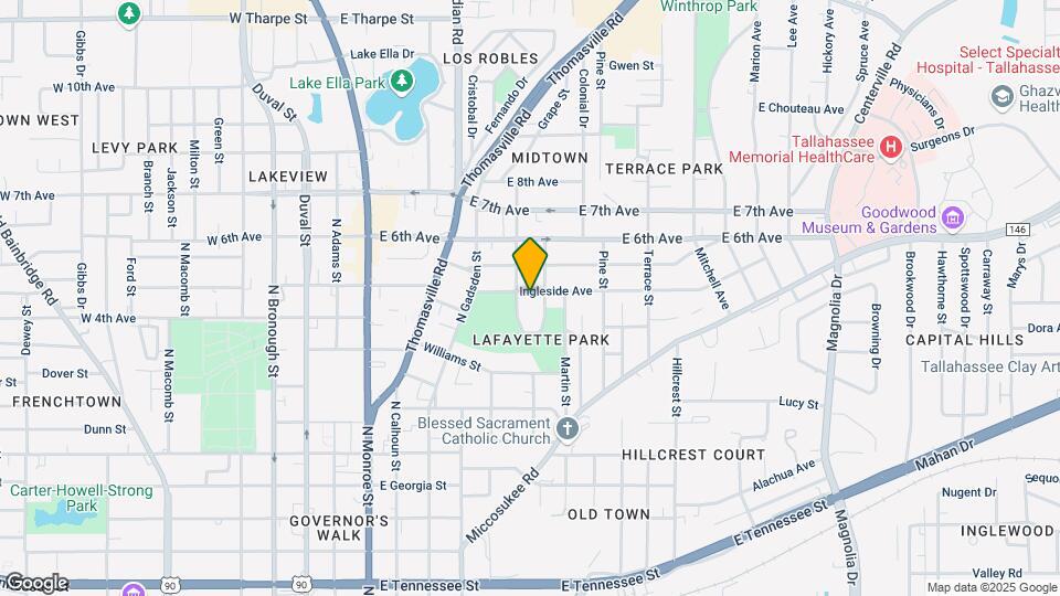 513 Ingleside Ave Map and Location Details