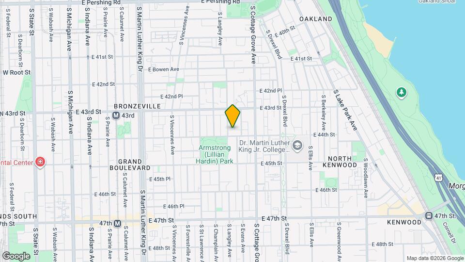 4345 S Langley Ave Map and Location Details