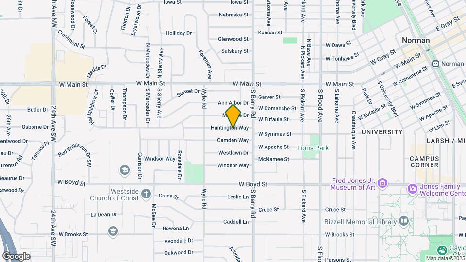 1304 Huntington Way Map and Location Details