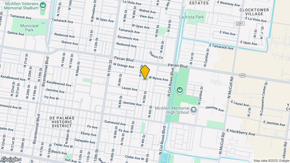1305 N 5th St Map and Location Details