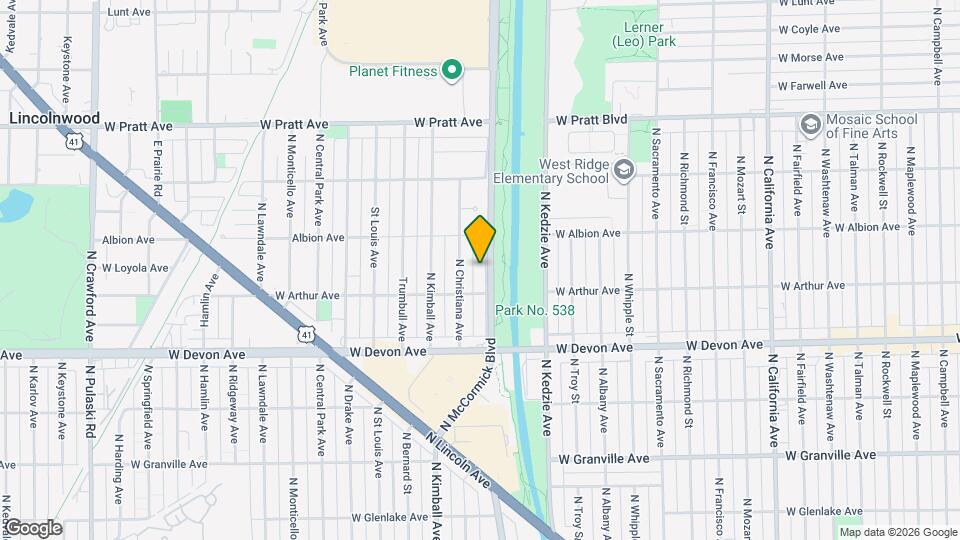 6522 Spaulding Ave Map and Location Details