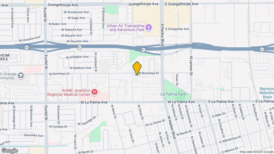 1184 N Citron St Map and Location Details
